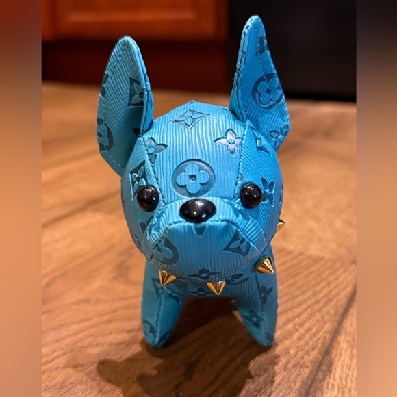 Accessories - Teal Blue LV style Dog Bag Charm